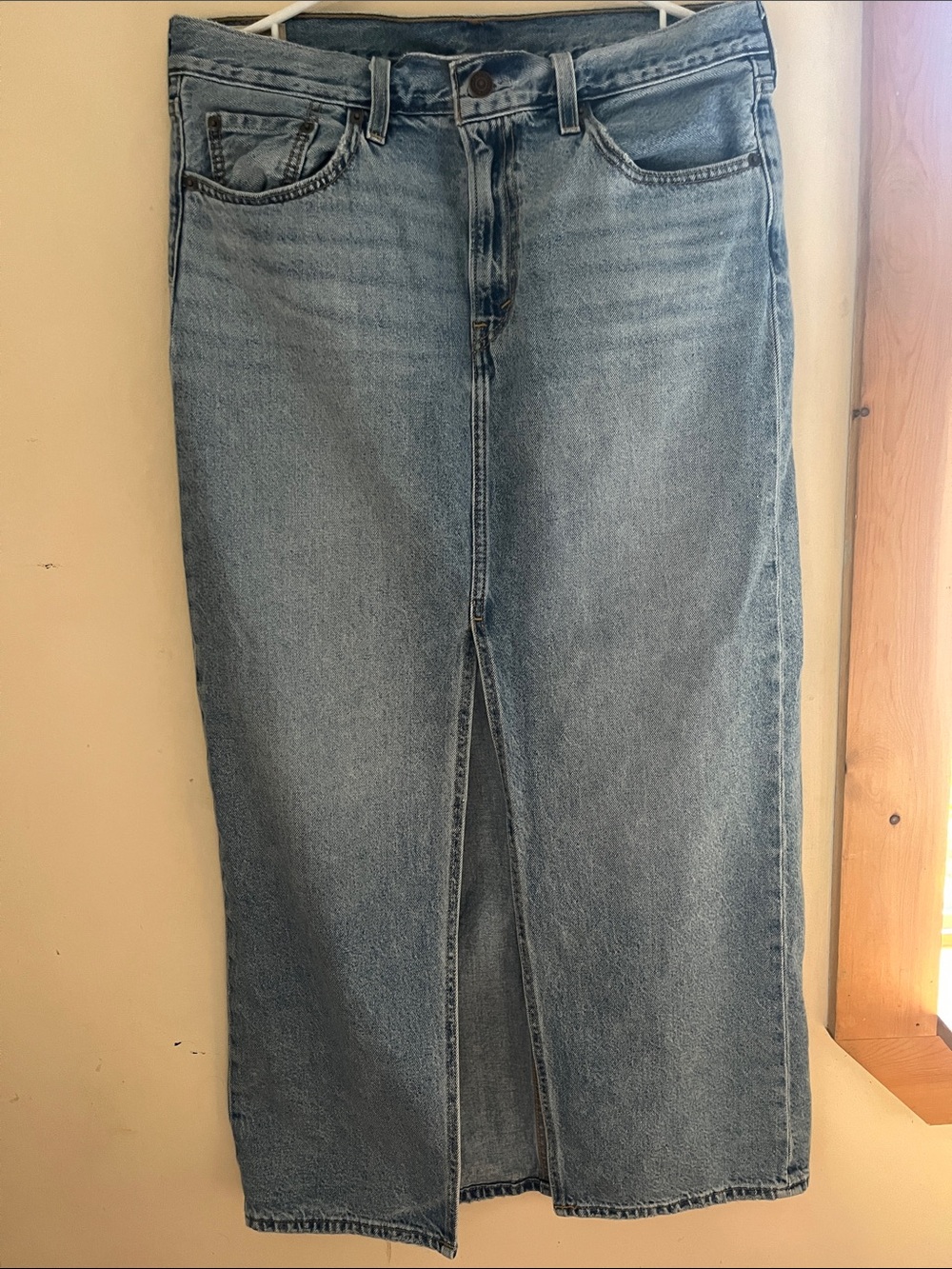 Levi's Light Blue Maxi Skirt